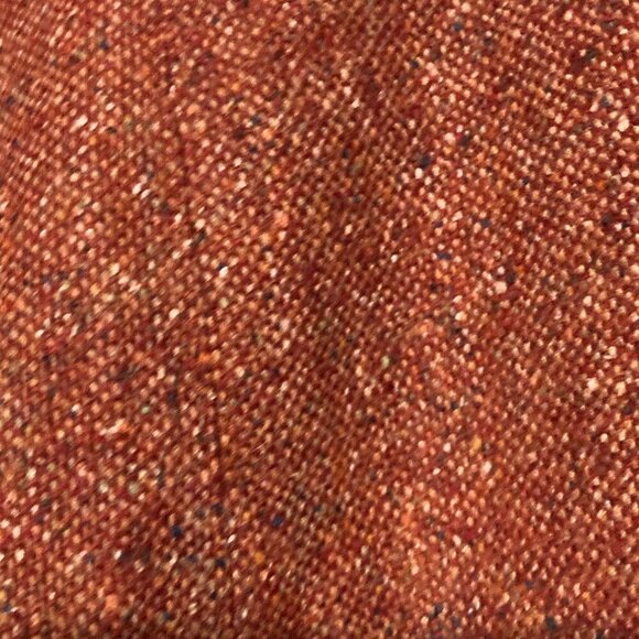 Talbots Womens Size 8 Red Wool Blend Tweed Style Pencil Classic Work Flare - Picture 2 of 4